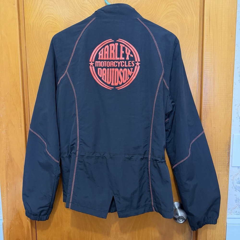 Ladies Womens Harley Davidson Waterproof Jacket Coat Lightweight Lg Large